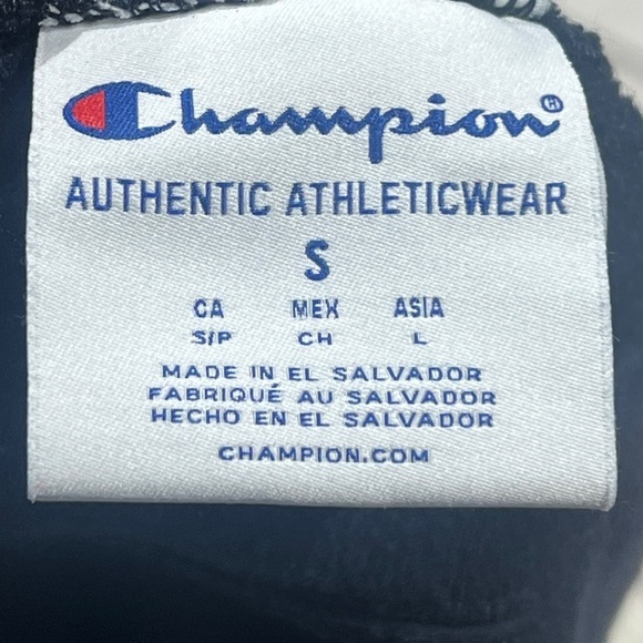 Champion Blue Stowe Vermont Crewneck Pullover Ski Skiing Jumper Sweatshirt - Picture 3 of 3